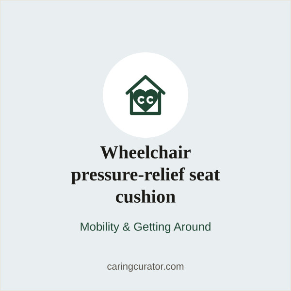 Wheelchair pressure-relief seat cushion