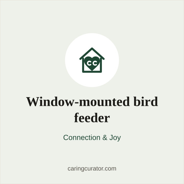 Window-mounted bird feeder